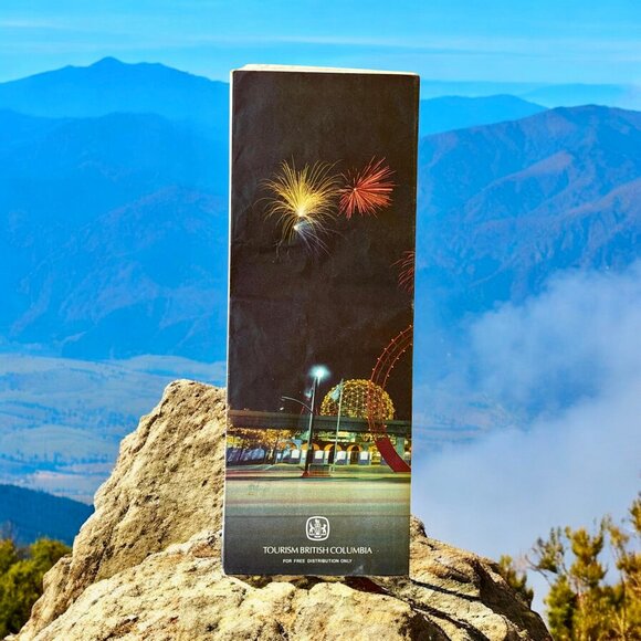 British Columbia Canada 1980's Road Map And Parks Guide Pamphlet - Picture 2 of 9